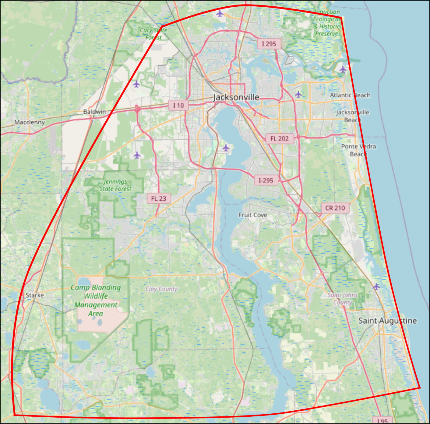 Service Areas